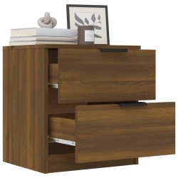 Table de chevet Chêne marron Bois d'ingénierie 