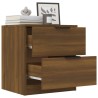 Table de chevet Chêne marron Bois d'ingénierie 