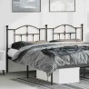 Tête de lit métal noir 180 cm 
