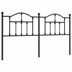 Tête de lit métal noir 180 cm 