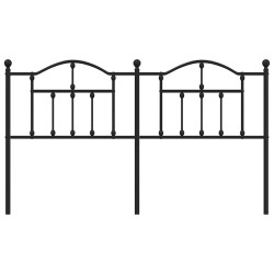 Tête de lit métal noir 180 cm 