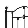 Tête de lit métal noir 180 cm 