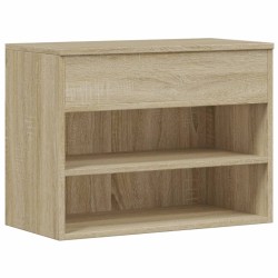 Banc à chaussures Chêne sonoma 60x30x45 cm Bois d’ingénierie 
