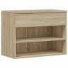 Banc à chaussures Chêne sonoma 60x30x45 cm Bois d’ingénierie 