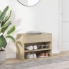 Banc à chaussures Chêne sonoma 60x30x45 cm Bois d’ingénierie 
