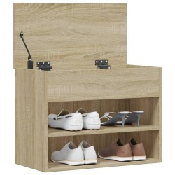 Banc à chaussures Chêne sonoma 60x30x45 cm Bois d’ingénierie 