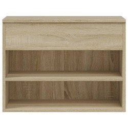 Banc à chaussures Chêne sonoma 60x30x45 cm Bois d’ingénierie 