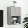 Meuble TV avec lumières LED sonoma gris 40,5x30x60 cm 