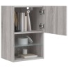 Meuble TV avec lumières LED sonoma gris 40,5x30x60 cm 