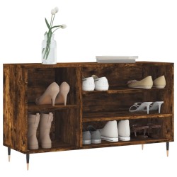 Armoire à chaussures Chêne fumé 102x36x60 cm Bois d'ingénierie 