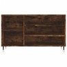 Armoire à chaussures Chêne fumé 102x36x60 cm Bois d'ingénierie 