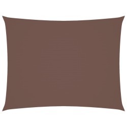 Voile de parasol tissu oxford rectangulaire 3x6 m marron 
