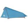 Tente de camping tunnel 1 personne bleu imperméable 