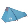 Tente de camping tunnel 1 personne bleu imperméable 