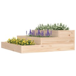 Jardinière 78x78x27 cm Bois massif de pin 