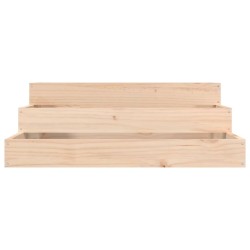Jardinière 78x78x27 cm Bois massif de pin 
