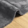 Tapis HUARTE à poils courts doux et lavable anthracite 80x250cm 