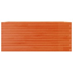 Jardinière cire marron 110x60x46 cm bois de pin massif 