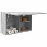 Armoire murale de bain sonoma gris 60x25x40cm bois d'ingénierie 