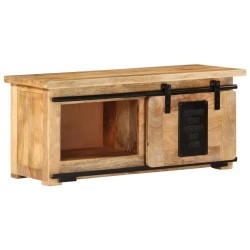 Meuble TV 90x35x40 cm Bois massif de manguier 
