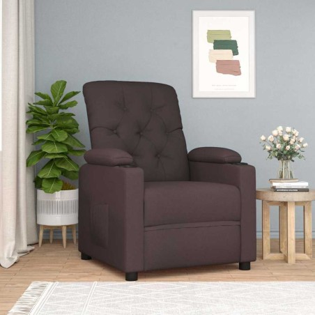 Fauteuil inclinable Marron Tissu 