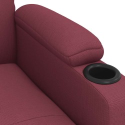 Fauteuil inclinable Rouge bordeaux Tissu 