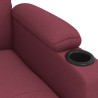 Fauteuil inclinable Rouge bordeaux Tissu 
