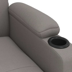 Fauteuil inclinable Taupe Tissu 