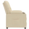 Fauteuil inclinable Crème Tissu 