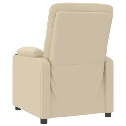 Fauteuil inclinable Crème Tissu 