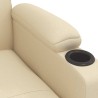 Fauteuil inclinable Crème Tissu 