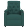 Fauteuil inclinable Vert foncé Tissu 