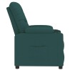 Fauteuil inclinable Vert foncé Tissu 