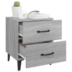 Table de chevet Sonoma gris 40x35x47,5 cm 