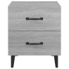 Table de chevet Sonoma gris 40x35x47,5 cm 