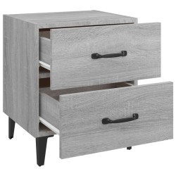 Table de chevet Sonoma gris 40x35x47,5 cm 