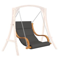 Balancelle sans balançoire avec coussin Bois courbé massif 