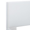 Cadre de lit sans matelas blanc similicuir 140x200 cm 