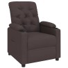 Fauteuil inclinable Marron foncé Tissu 