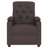 Fauteuil inclinable Marron foncé Tissu 