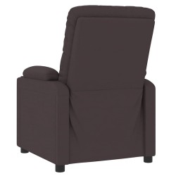 Fauteuil inclinable Marron foncé Tissu 