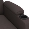 Fauteuil inclinable Marron foncé Tissu 