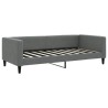 Lit de repos sans matelas gris foncé 90x190 cm tissu 