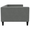 Lit de repos sans matelas gris foncé 90x190 cm tissu 