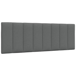 Cadre de lit sans matelas gris foncé 140x200 cm tissu 