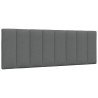 Cadre de lit sans matelas gris foncé 140x200 cm tissu 