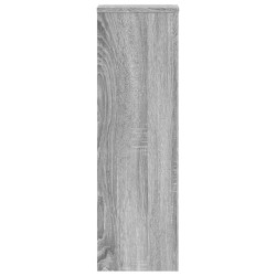 Supports pour plantes 2 pcs sonoma gris bois d'ingénierie 