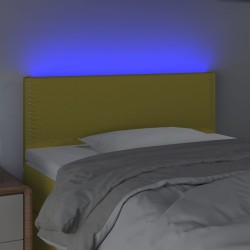 Tête de lit à LED Vert 100x5x78/88 cm Tissu 
