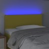 Tête de lit à LED Vert 100x5x78/88 cm Tissu 