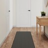 Tapis de couloir aspect sisal anthracite 50x300 cm 